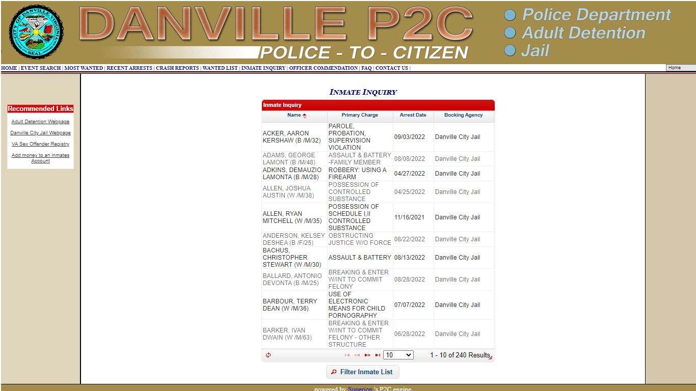 Danville P2C - provided by OSSI